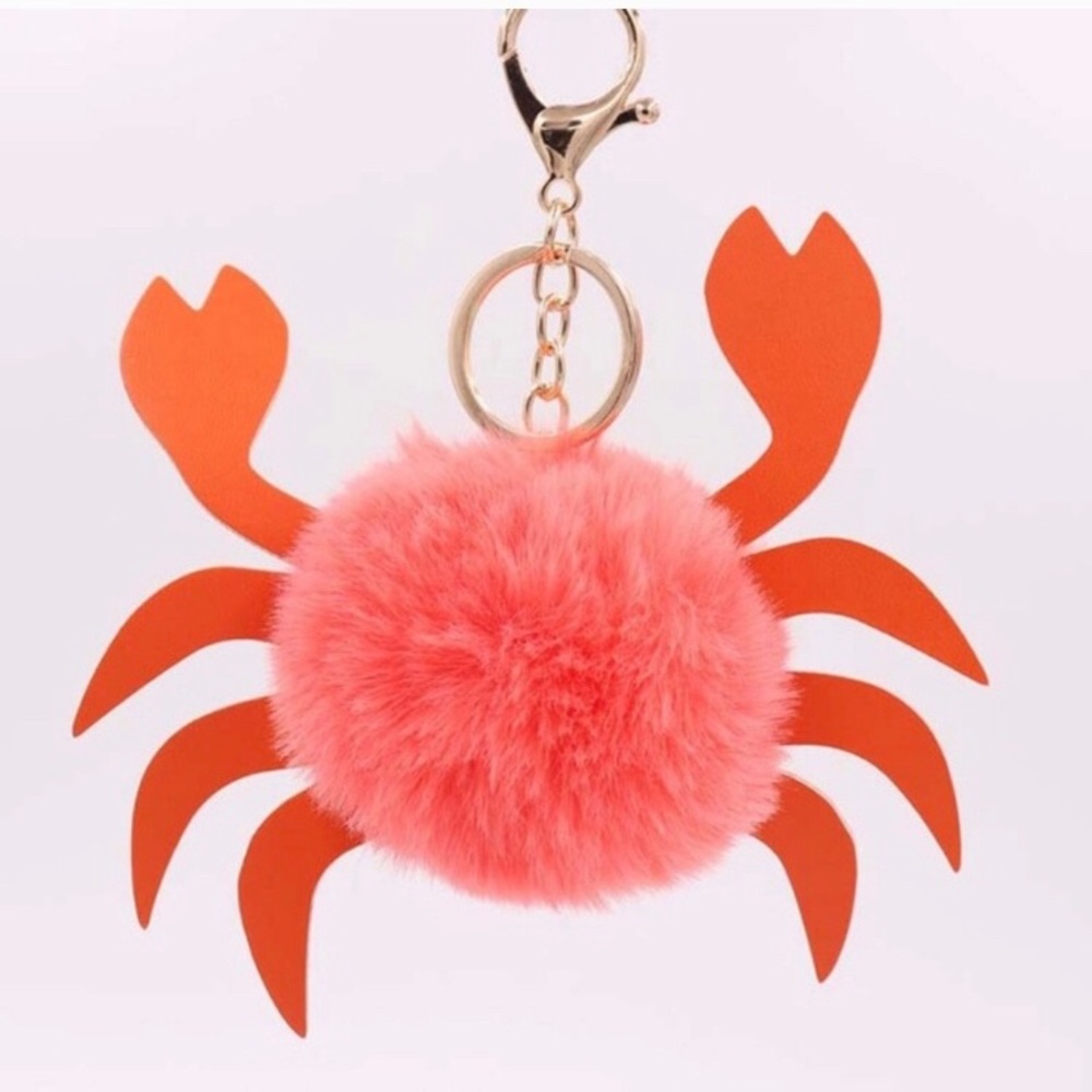 ‼️Sale‼️ 10% off  pom pom key chain 🦀